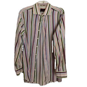 Etro Multicolor Striped Shirt Size 44